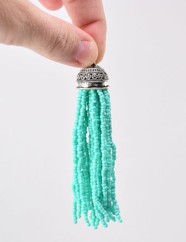 DIY Beaded Tassel Necklace