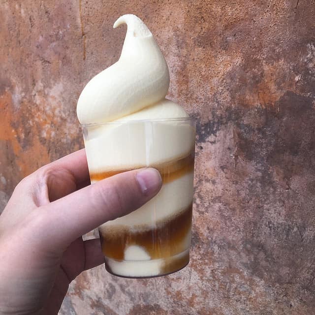 Where to find Pineapple Dole Whip Soft Serve Ice Cream Floats at Disney World and Disneyland parks!