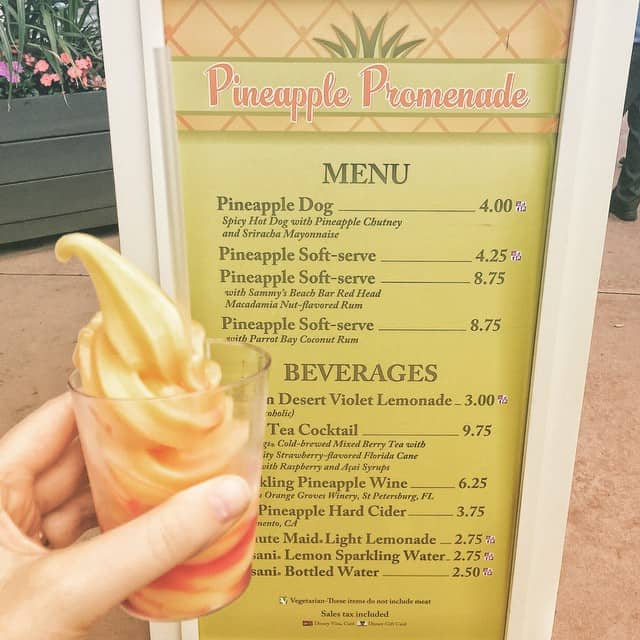 Where to find Pineapple Dole Whip Soft Serve Ice Cream Floats at Disney World and Disneyland parks!