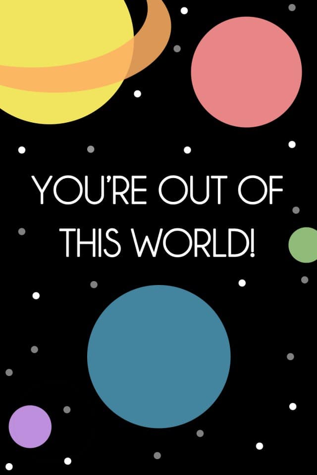 Space Lip Balm Valentine Printables