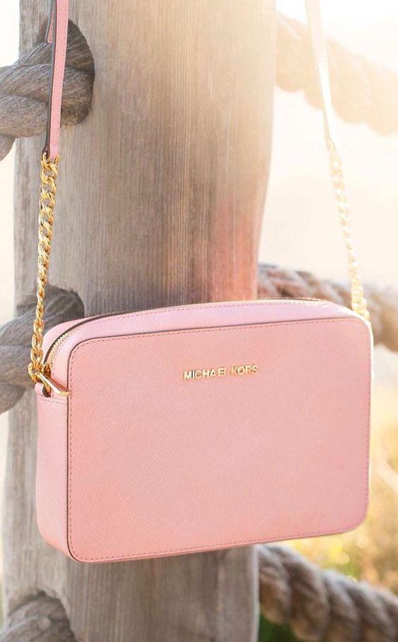 millennial pink Michael Kors bag