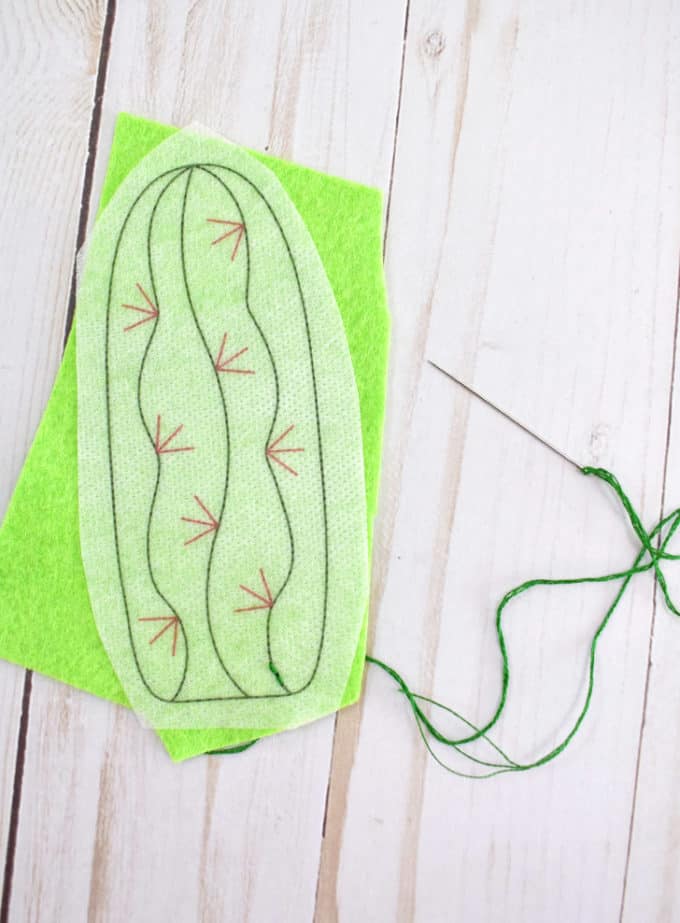 DIY Felt Cactus Christmas Ornaments