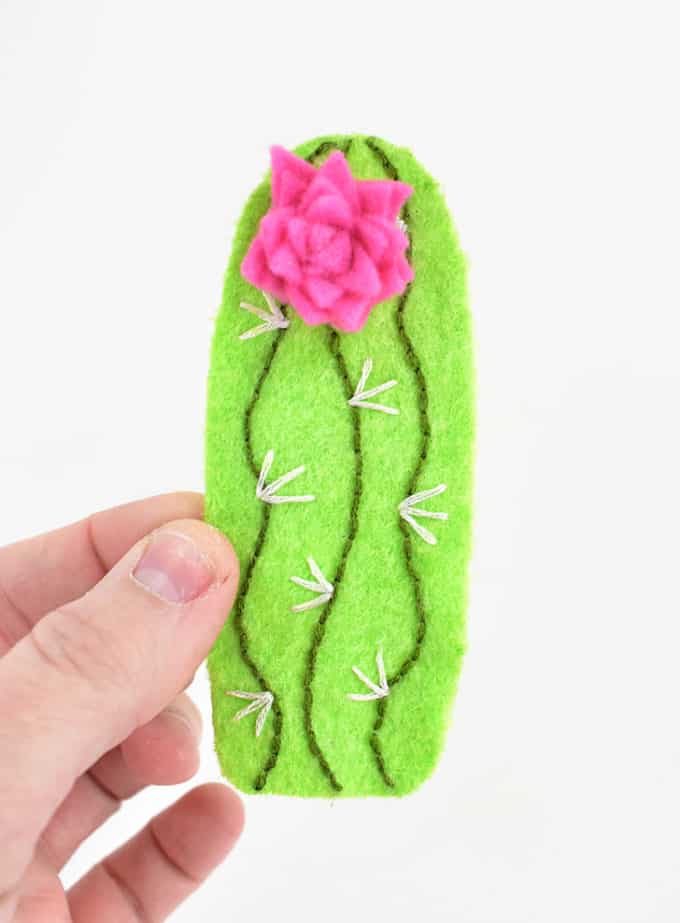 DIY Felt Cactus Christmas Ornaments