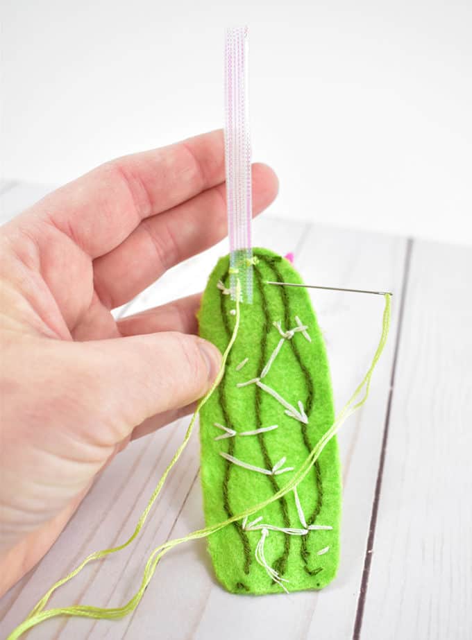 DIY Felt Cactus Christmas Ornaments