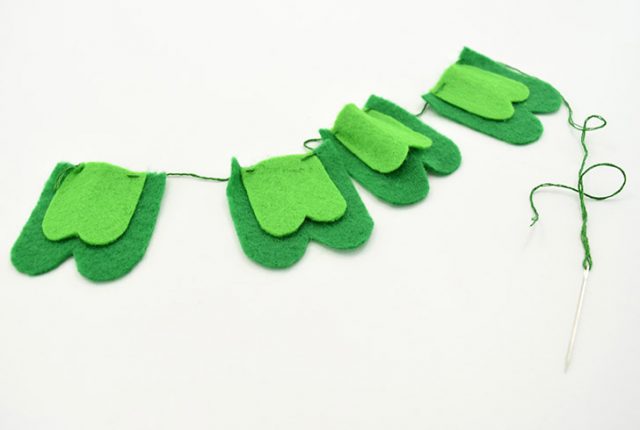 DIY Simple Felt Shamrock Pin