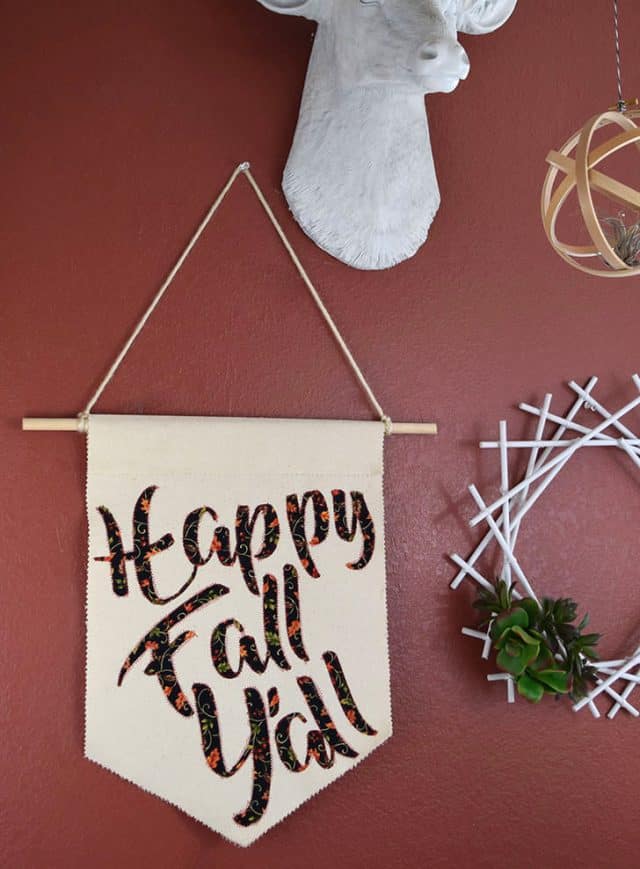 DIY Happy Fall Y'all Banner Decor