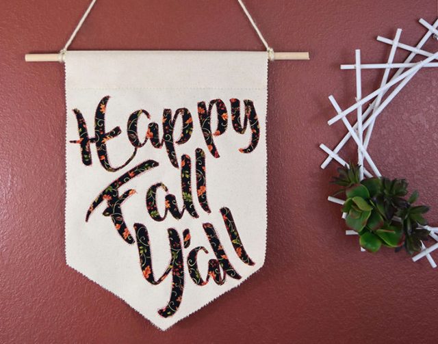 DIY Happy Fall Y'all Banner Decor