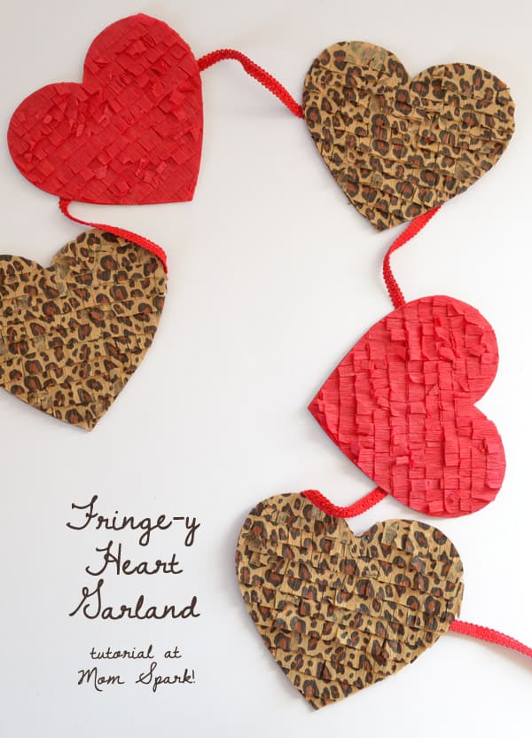 Fringe-y Heart Garland Tutorial