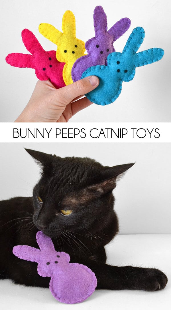 Easter Bunny Peeps Catnip Toy