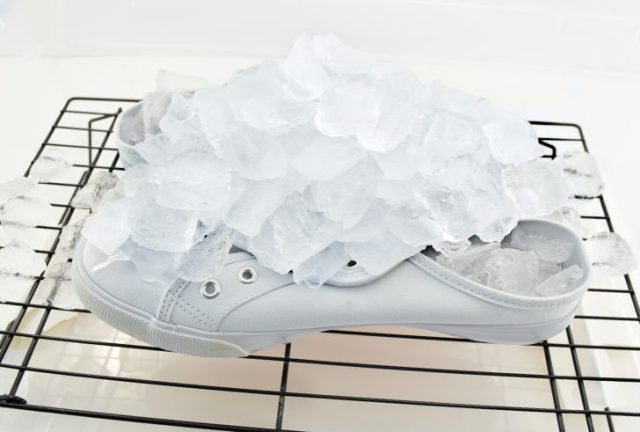 DIY Ice Dyed Sneakers Craft