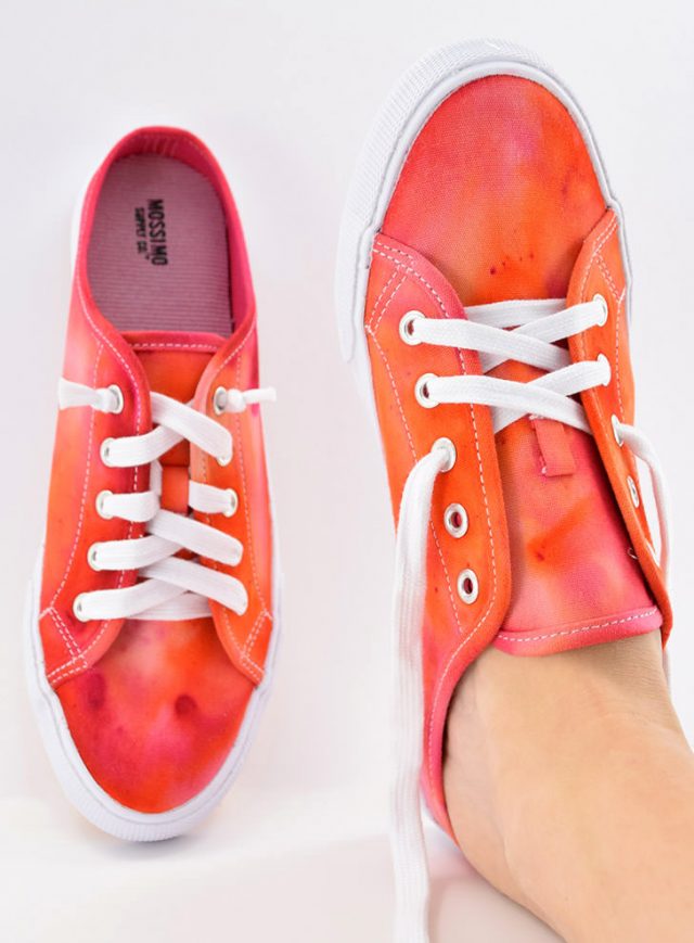 DIY Ice Dyed Sneakers Craft