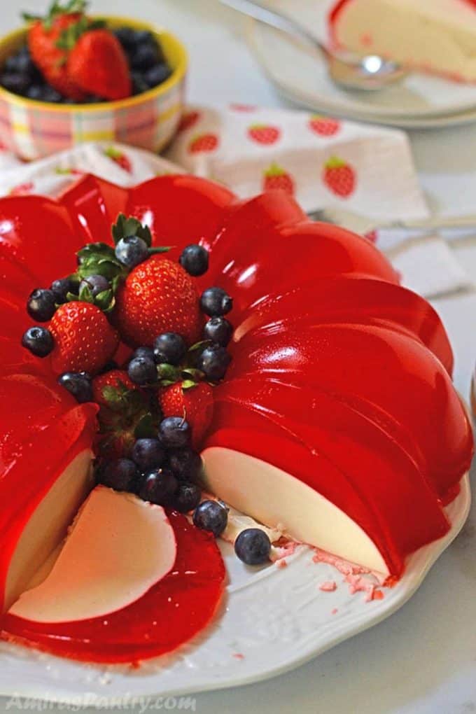 Strawberry Jello Cream Cheese Bundt