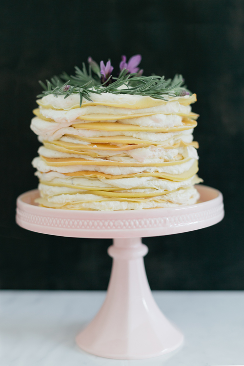 Lavender Honey Crepe Cake Recipe by The House That Lars Built