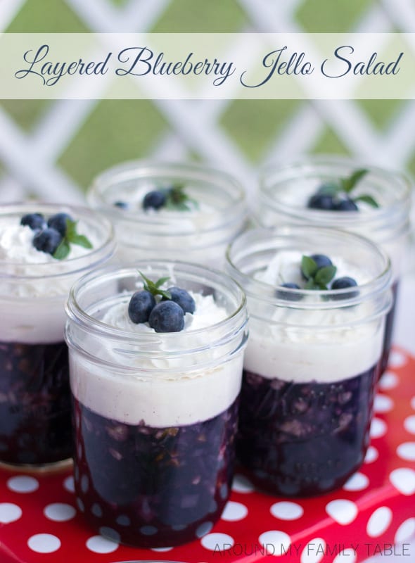 Layered Blueberry Jello Salad