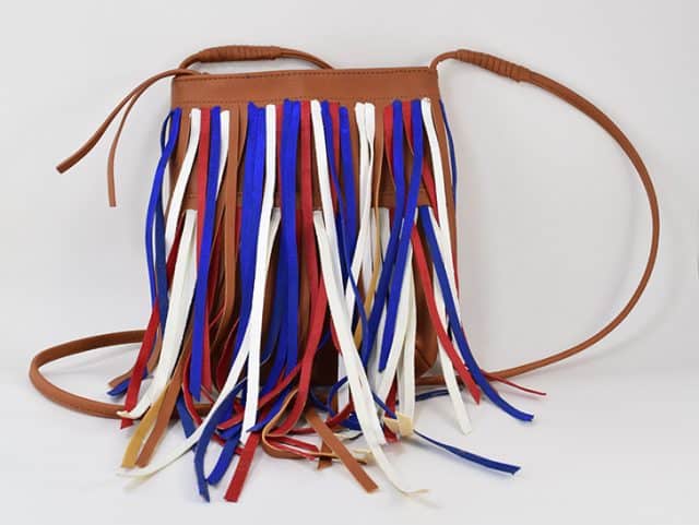 DIY Patriotic Fringed Bag