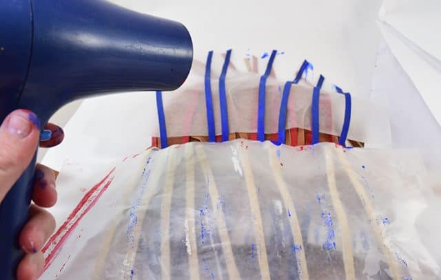 DIY Patriotic Fringed Bag