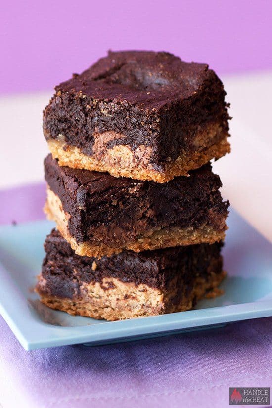 Peanut Butter Slutty Brownies