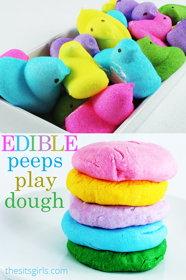 DIY Edible Peeps Play Dough