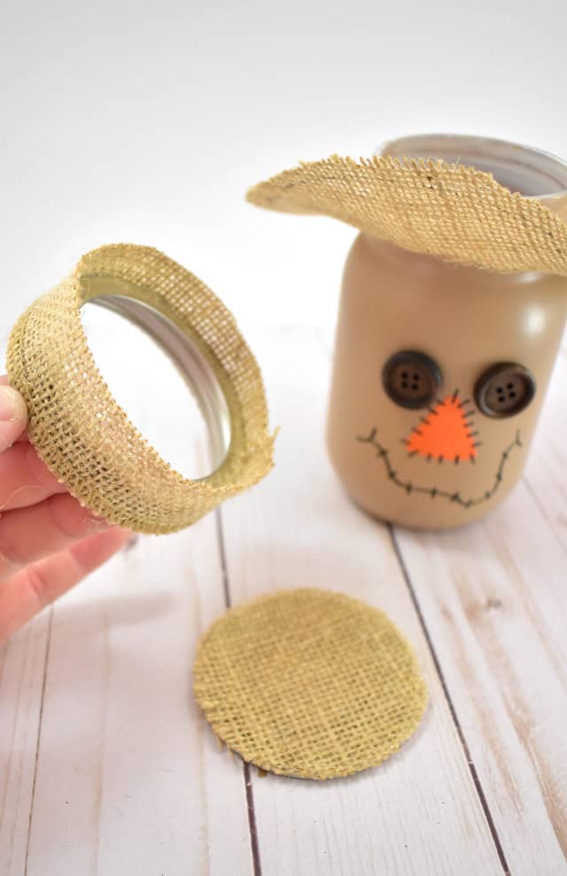 Easy Mason Jar Scarecrows Fall Craft