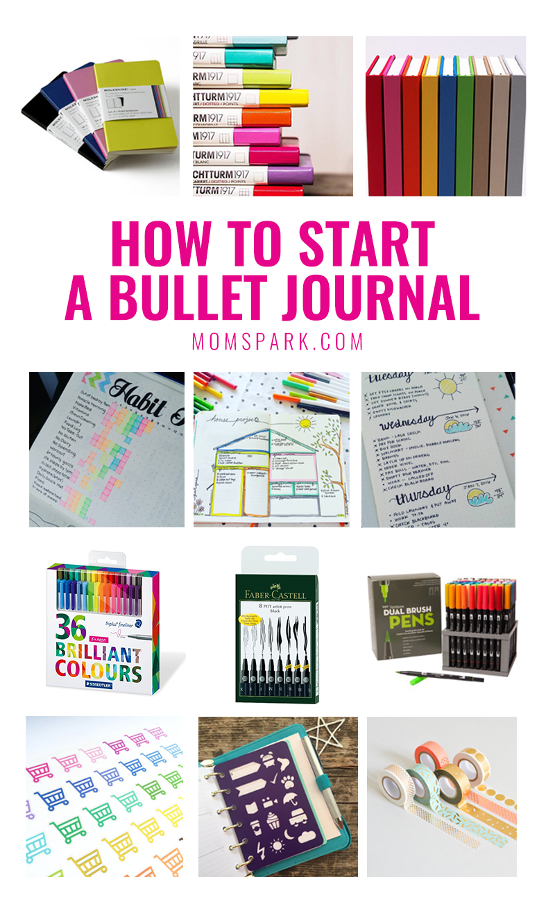 How to Start a Bullet Journal - an easy guide to starting your very first bullet journal!