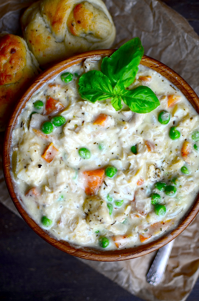 Turkey and Mashed Potato Pot Pie Soup