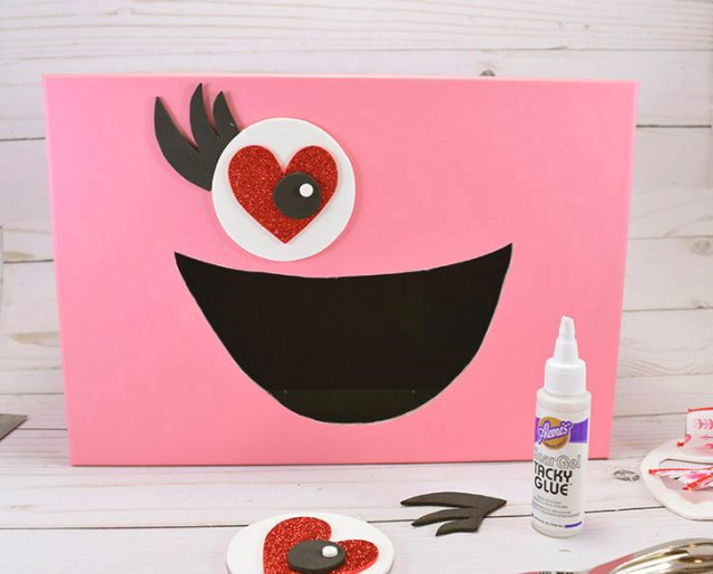 DIY Girly Monster Valentine's Day School Classroom Box